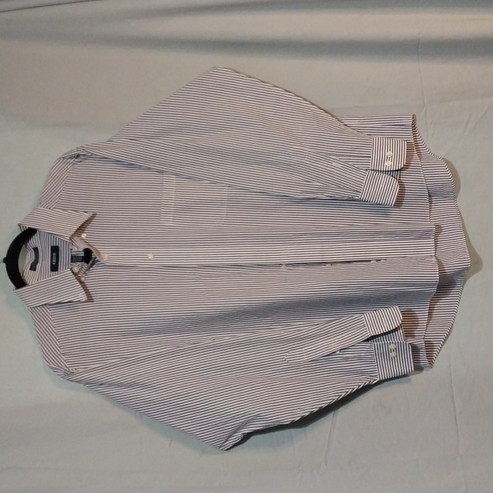 Izod Men's Dress Shirt 16 1/2 (34/35) Large  Regular Fit Wrinkle Free